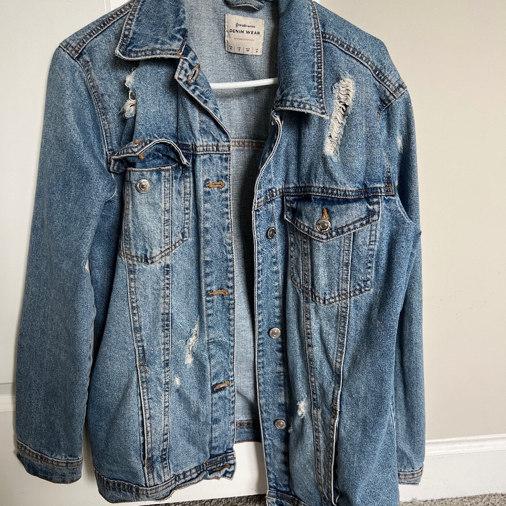 Oversized jean jacket